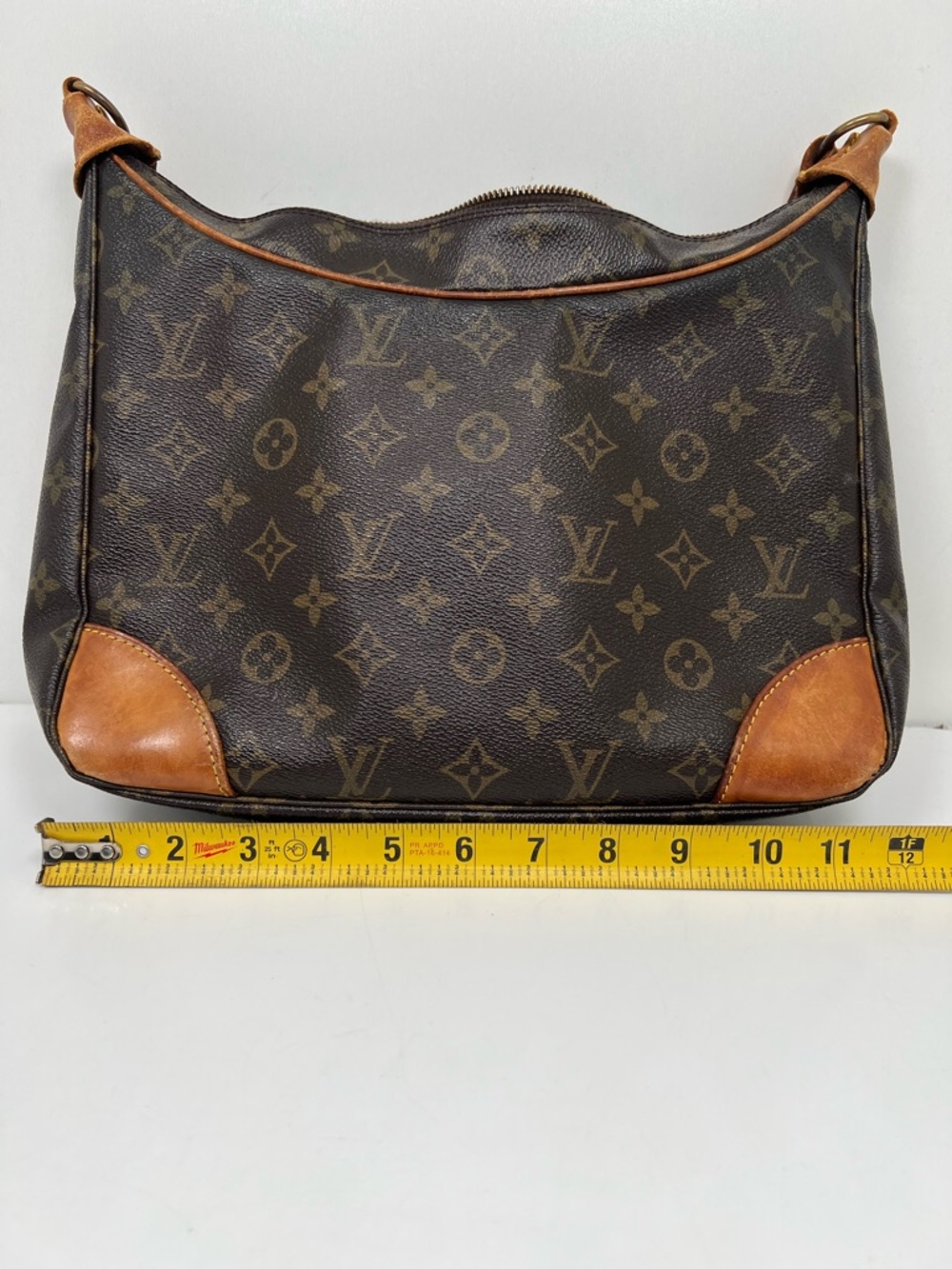 Louis Vuitton LV Shoulder Bag Boulogne 30 Brown Monogram - Picture 13 of 16